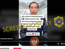 [SALAH] Presiden Jokowi beri bantuan Rp 50 juta melalui Tiktok