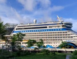 Kapal pesiar Italia Aida Bella singgah di Pelabuhan Gilimas Lembar, bawa ribuan pelancong