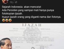 Tidak benar foto ijazah Jokowi yang beredar di grup facebook Kumpulan Batur Lombok palsu