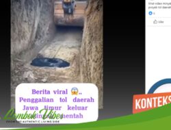 Minyak mentah keluar dari galian proyek tol Jatim, begini faktanya…