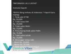 [Hoaks] Tarif denda tilang lalu lintas Juli 2025 yang tersebar di Facebook