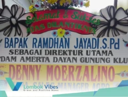 Belum ada Dirut baru, kok sudah ada karangan bunga? Ini penjelasan PDAM Lombok Utara