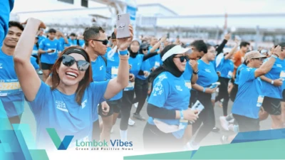Pecah! Ribuan pelari ramaikan Pocari Run Mandalika sambil menikmati sunset sirkuit
