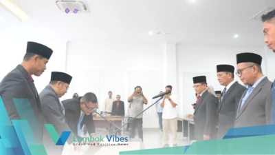 Bupati Lombok Utara lantik Sekda dan dua pejabat tinggi pratama, tekankan kecepatan layanan dan empati ASN