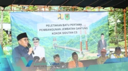 Jembatan gantung DAM Santong resmi dibuka, akses warga Kayangan kini lebih mudah