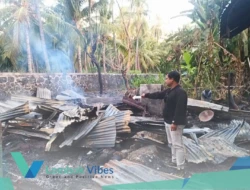Dua rumah warga di Sukadana terbakar, dokumen penting hingga uang tunai ikut hangus