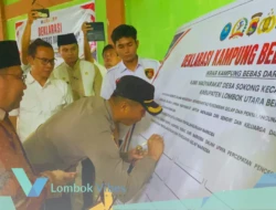 Lebih dari 100 warga Lombok Utara dipenjara karena kasus narkoba, Polres kini resmikan Desa Sokong jadi kampung bebas narkoba