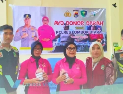 Sambut Hari Bhayangkara ke-80, Bhayangkari Lombok Utara donor darah dan kampanyekan deteksi dini kesehatan 