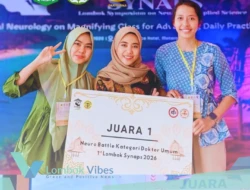 Tiga Dokter RSUD Lombok Utara raih Juara 1 Neuro Battle di Ajang Lombok SYNAPS 2026