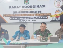 Sekda Lombok Utara pimpin Rakor, 40 operasi gabungan siap sasar rokok ilegal