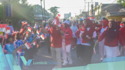 Sambut HUT RI ke-81, ribuan bendera merah putih dibagikan di Mataram