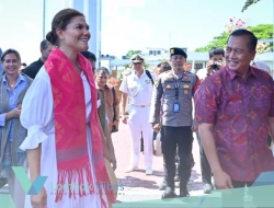 Putri Mahkota Victoria tiba di Lombok, disambut tenun Sasak dan minuman 11 rempah