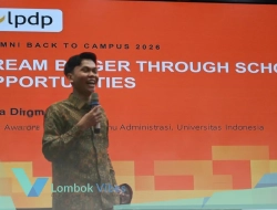 Mimpi yang tak pernah padam, kisah Baba Dimas dari pelosok Lombok Utara hingga raih LPDP UI