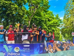 Euforia MotoGP di Mataram, ribuan warga padati jalan sambut para rider dunia