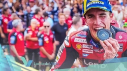 Marc Marquez juara sprint MotoGP Mandalika 2026, Jorge Martin terlempar dari podium