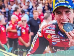 Marc Marquez juara sprint MotoGP Mandalika 2026, Jorge Martin terlempar dari podium