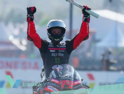Bezzecchi juara MotoGP Mandalika 2026, Aprilia cetak sejarah dengan podium 1-2-3-4