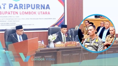 Kasatpol PP KLU hadiri Paripurna Raperda Kerja Sama Daerah dan Limbah Domestik